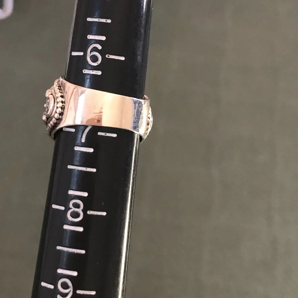 Amethyst and 925 sterling ring - Picture 4 of 5